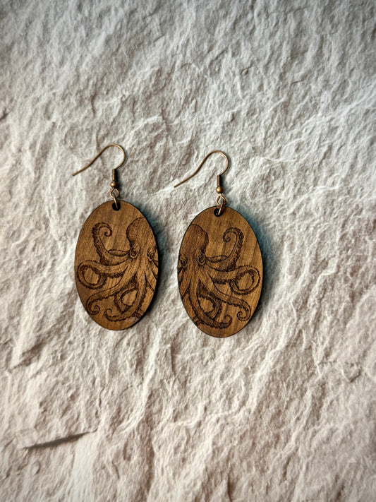 Octopus earrings