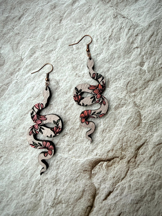 Snake earrings